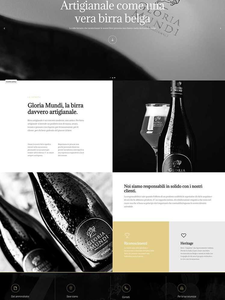 Gloria Mundi, den nya webbplatsen för att upptäcka hantverksöl och smaken av elegant dryck.