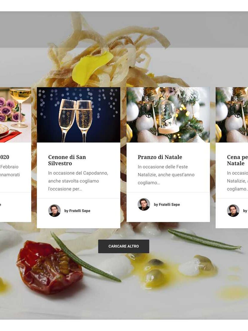Casa Sepe, il nuovo sito web del ristorante che mescola alta cucina e location da favola