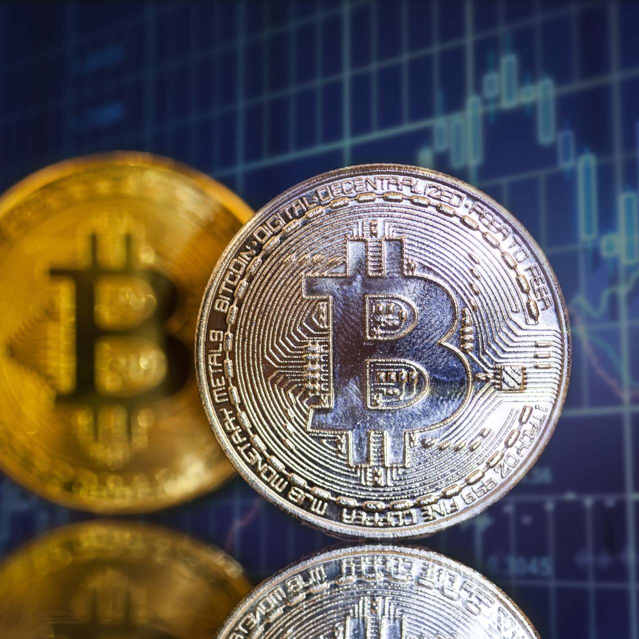 Altın Bitcoin kripto para birimi, yeni bir sanal para konsepti