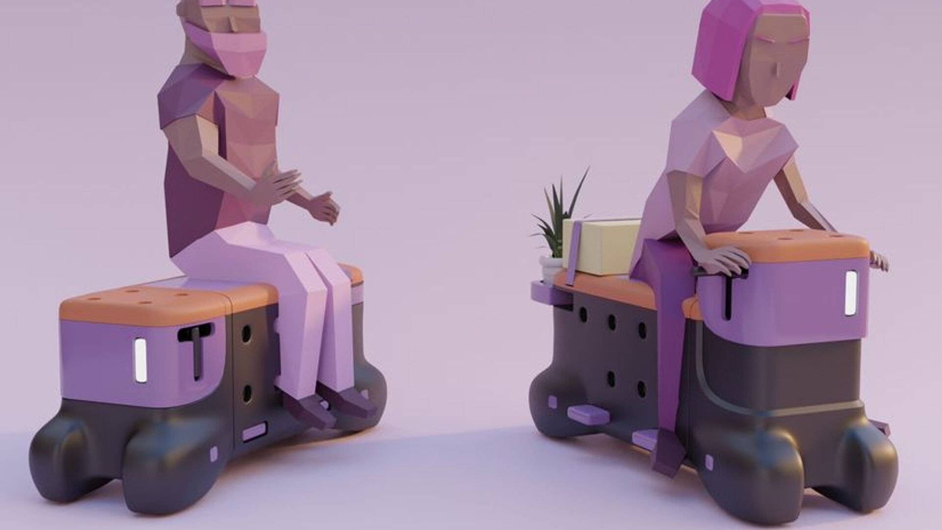 'TOD' è la panchina-scooter ideata dagli studenti di design Corentin Janel e Guillaume Innocenti