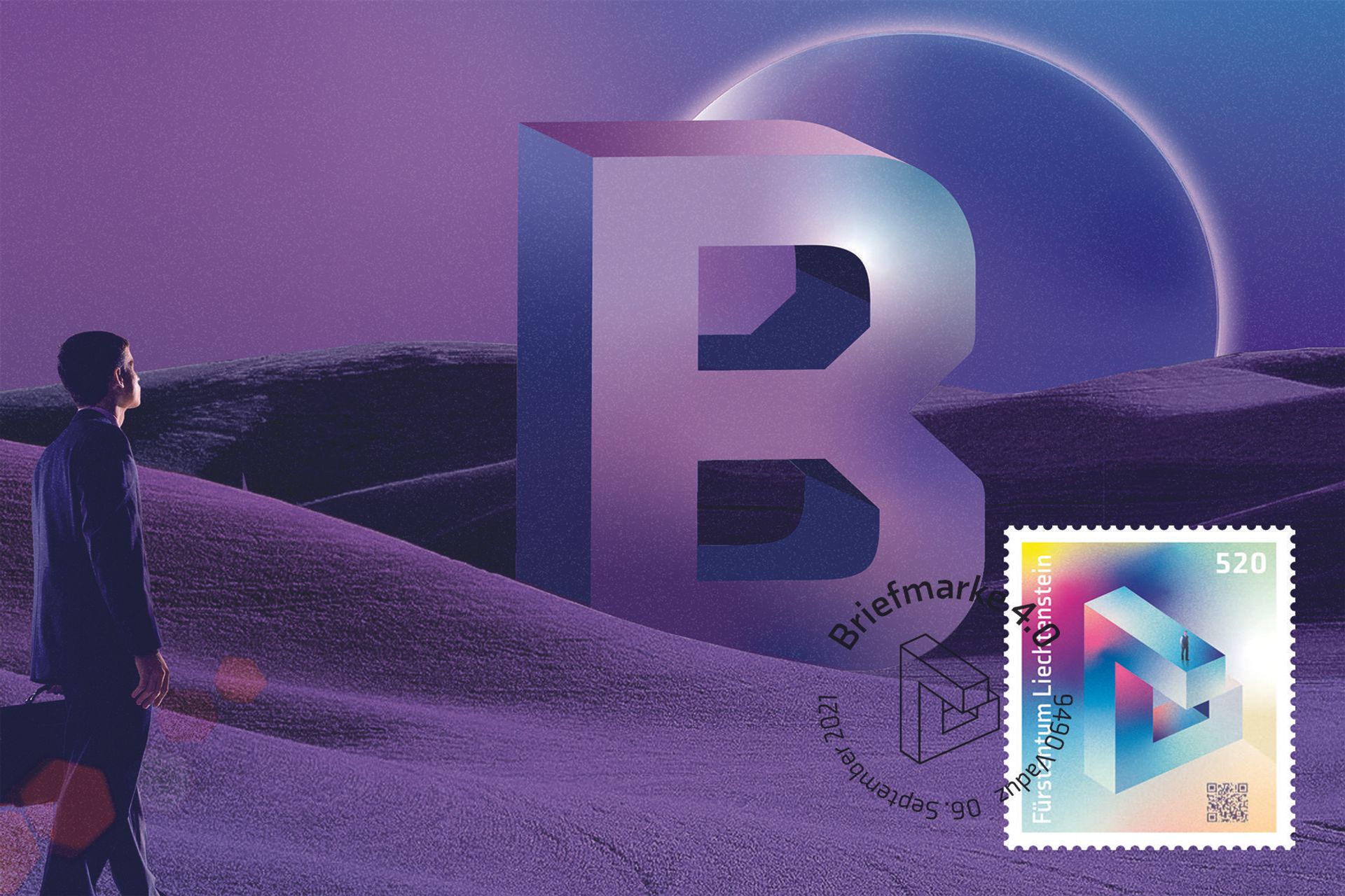 搭載區塊鏈技術的列支敦士登公國4.0郵票