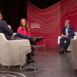 Dibattito negli studi televisivi della SRF in occasione della 'Giornata Digitale Svizzera' 2020
