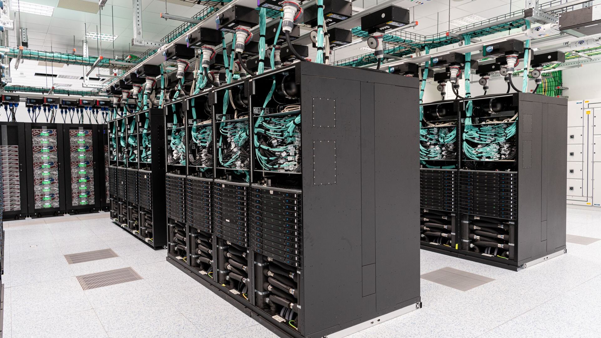 Il supercomputer del Centro Europeo per le Previsioni Meteorologiche a Medio Termine all'interno del Big Data Technopole di Bologna (Foto Giacomo Maestri)