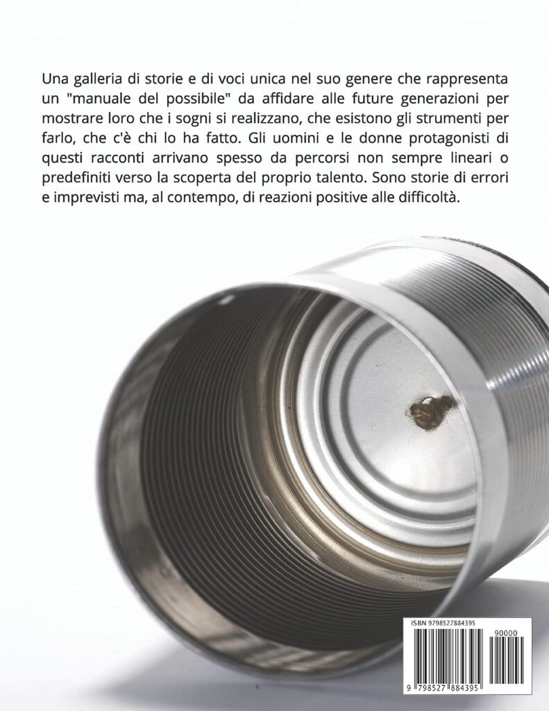 La quarta di copertina del libro “Made by Italians Storie di Italiane ed Italiani che fanno innovazione”