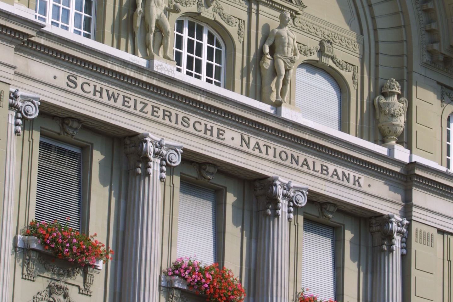 Hovedkvarteret for den schweiziske nationalbank i Bern