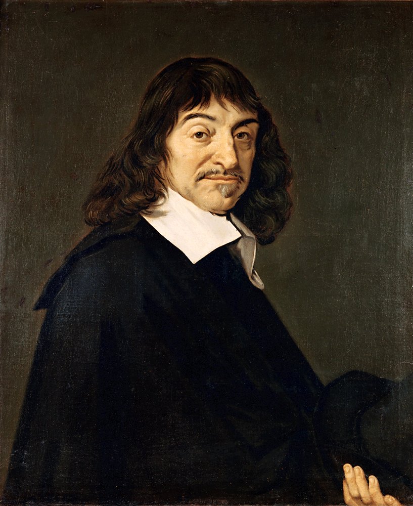 A filozófus Descartes, született René Descartes portréja