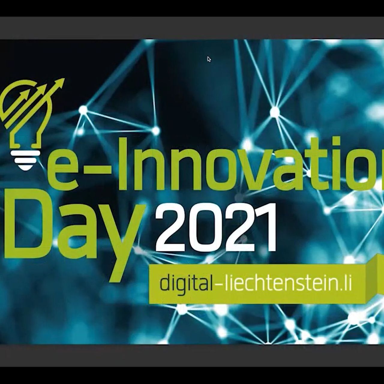 e-Innovation Day: 웨비나 'e-Innovation' Liechtenstein 2021의 초기 프레임