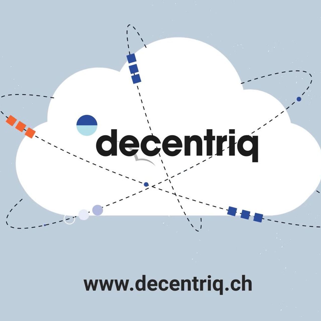 L'illustrazione del cloud sicuro di condivione dei dati elaborato da Decentriq, vincitrice dello 
