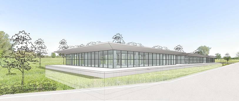 Un rendering del "Parco per l'Innovazione Sostenibile Gerolamo Cardano" di Pavia