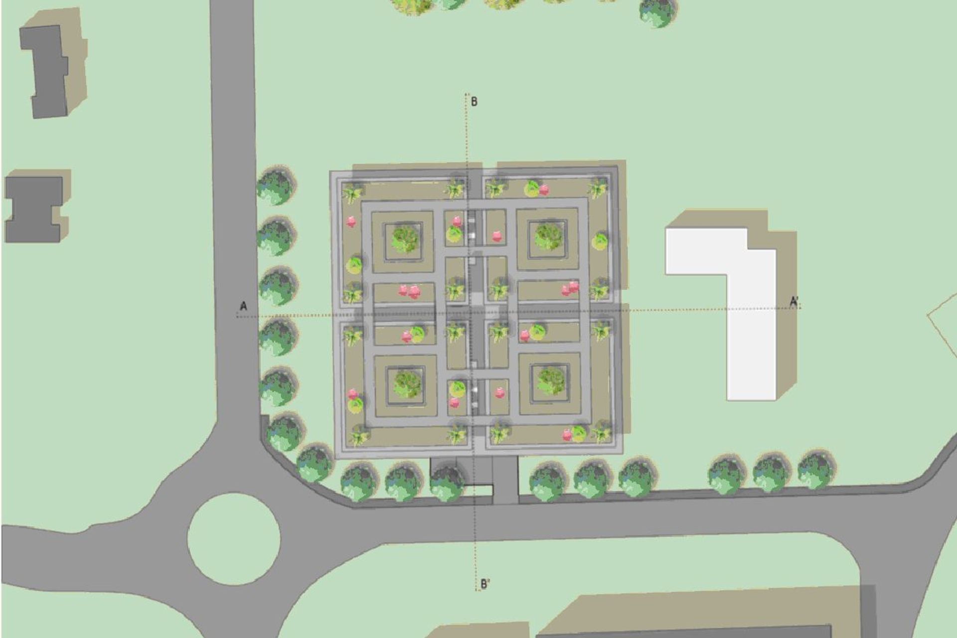 Una mappa del '"Parco per l'Innovazione Sostenibile Gerolamo Cardano" di Pavia