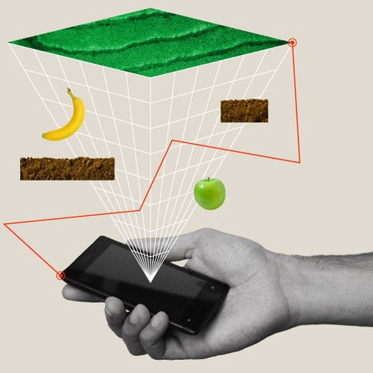 En illustration av hjälpen av en schweizisk app för att konservera mat