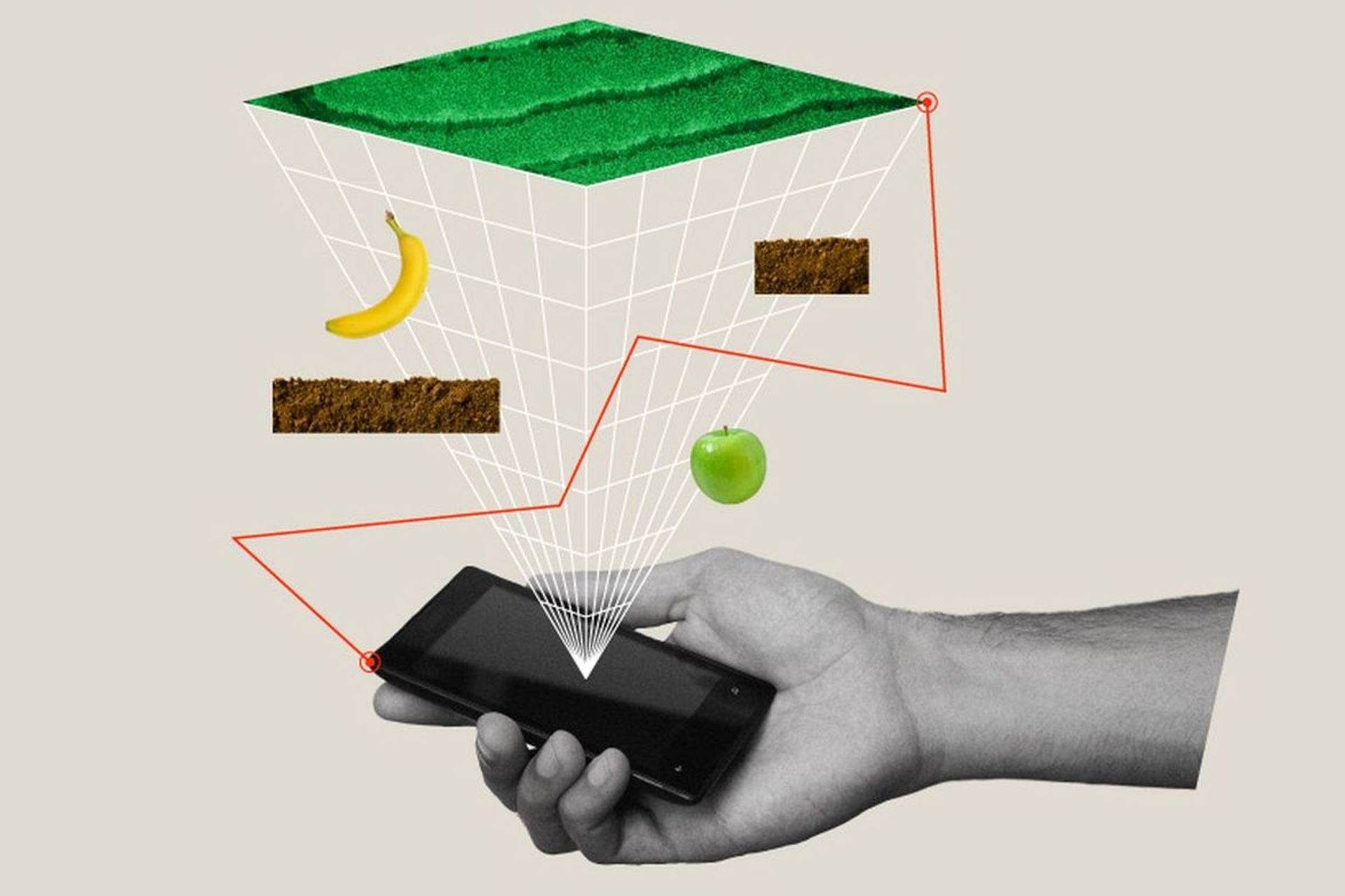 En illustration av hjälpen av en schweizisk app för att konservera mat