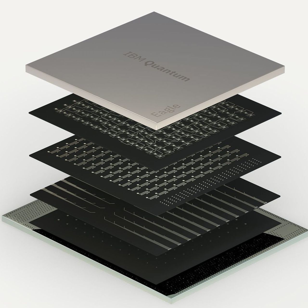 Birinchi 127 kubitli kvant protsessor “Eagle” IBM tomonidan 2021-yil noyabr oyida taqdim etilgan.