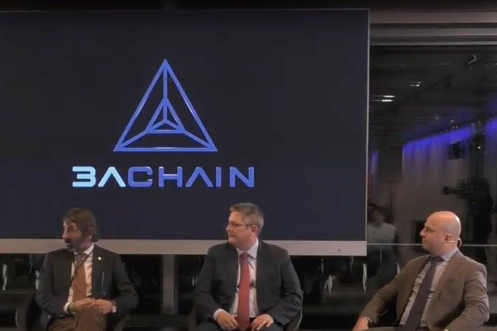 Il lancio della blockchain A3Chain alla presenza di Robert Bregy, Michele Foletti e Pietro Poretti