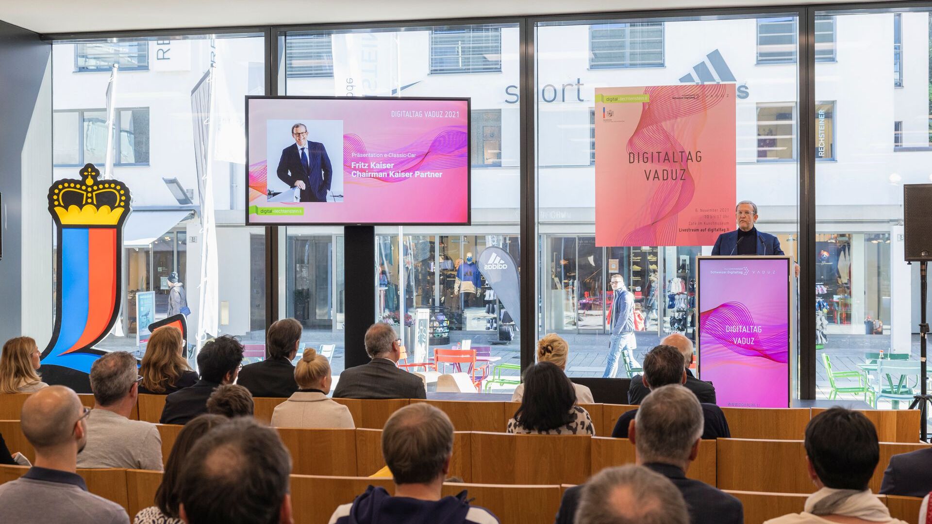 Le "Digitaltag Vaduz" a été accueilli par le Kunstmuseum de la capitale de la Principauté de Liechtenstein le samedi 6 novembre 2021 : le discours de Fritz Kaiser, Président et propriétaire de Kaiser Partner