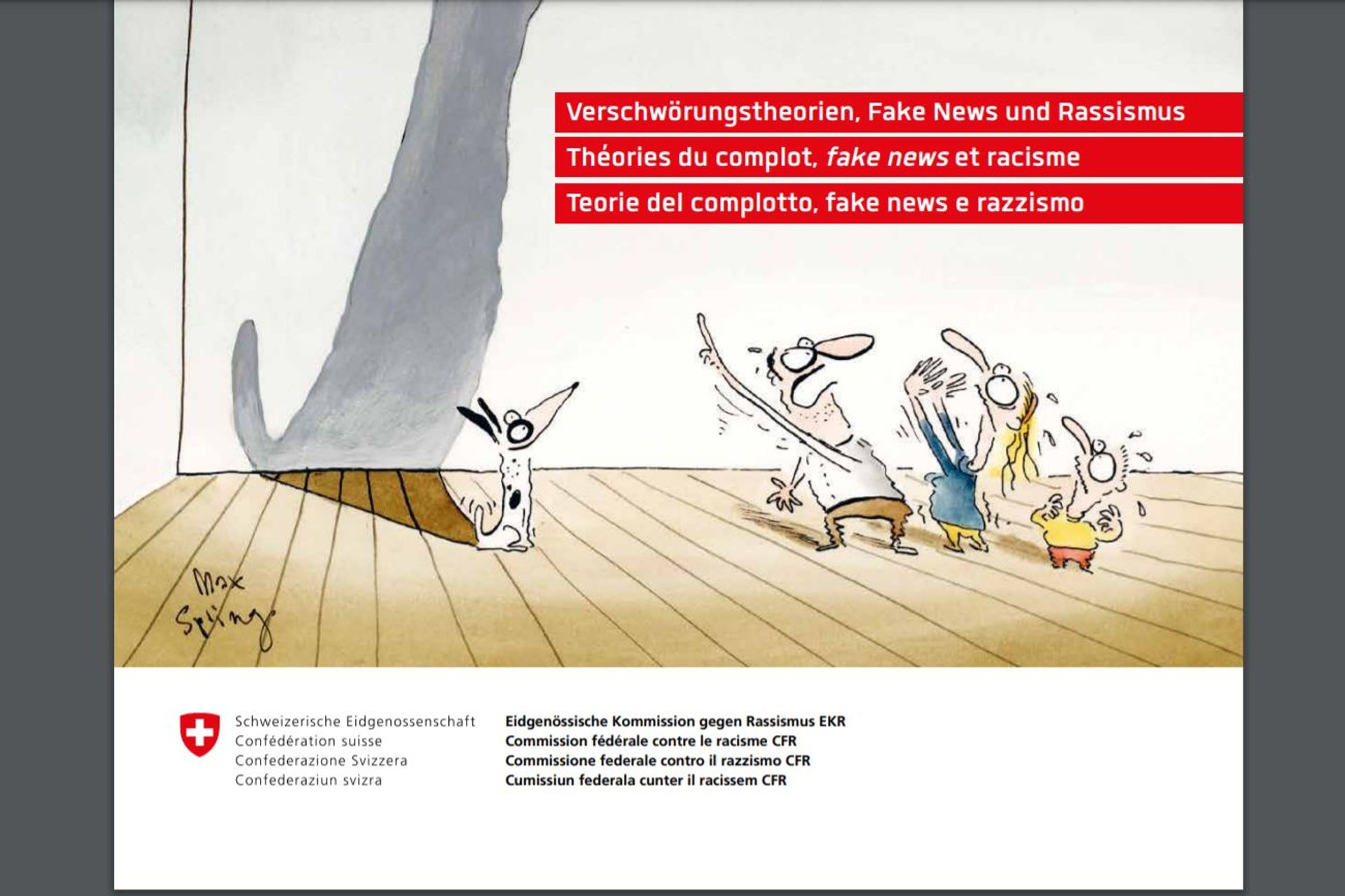 La metà inferiore della copertina del numero 45-2021 della rivista della Commissione Federale contro il Razzismo della Svizzera