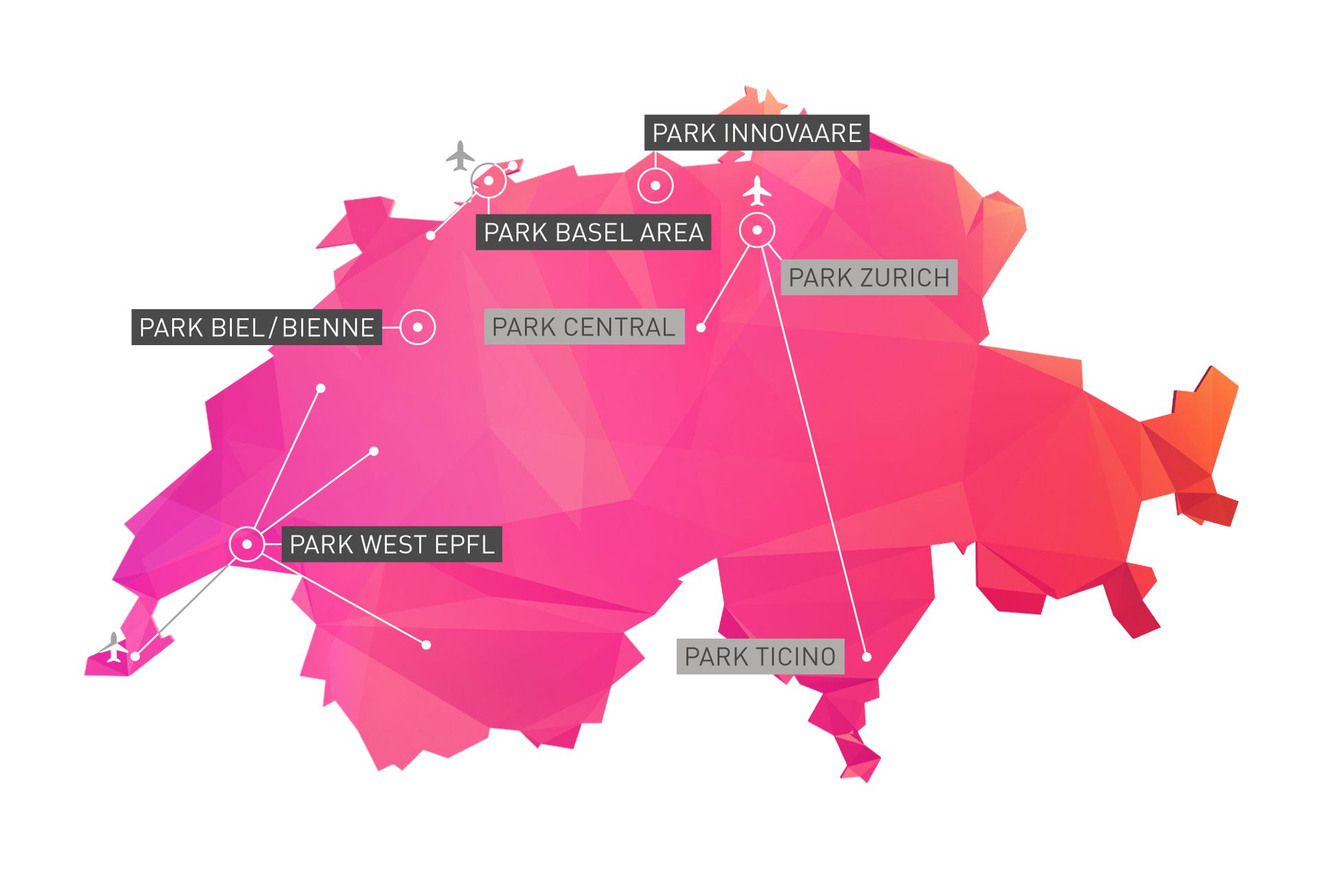 La rete dei Parchi dell'Innovazione della Svizzera vedrà Zurigo, Rotkreuz e Ticino in simbiosi