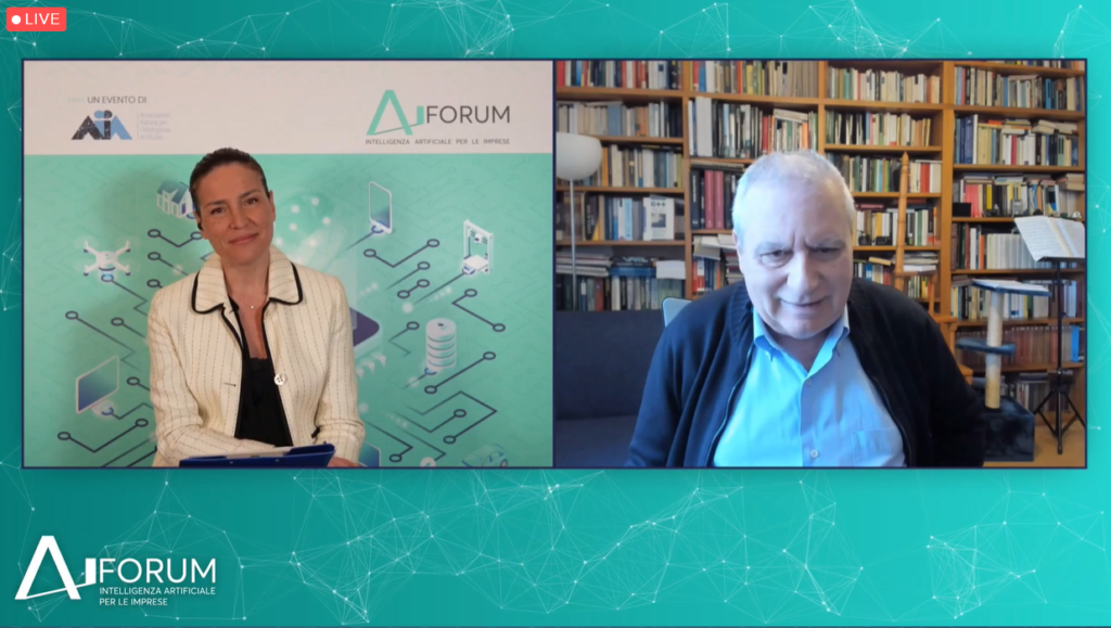 Discours au "AI FORUM Artificial Intelligence for Enterprises" par Piero Poccianti