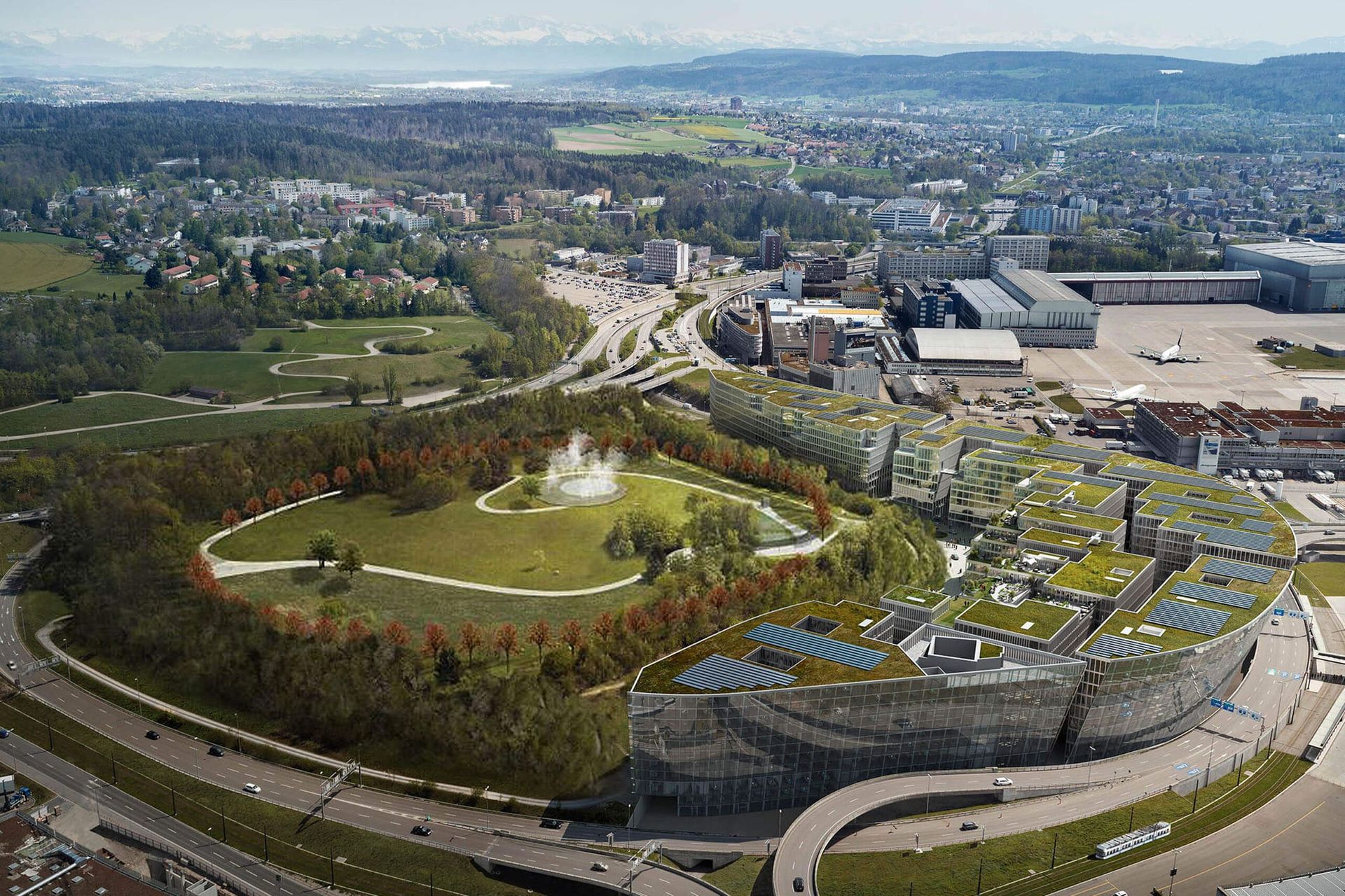 Il Convention Center "The Circle" presso l'aeroporto di Zurigo può ospitare conferenze per un massimo di 2.500 ospiti, con alloggio offerto da due hotel Hyatt