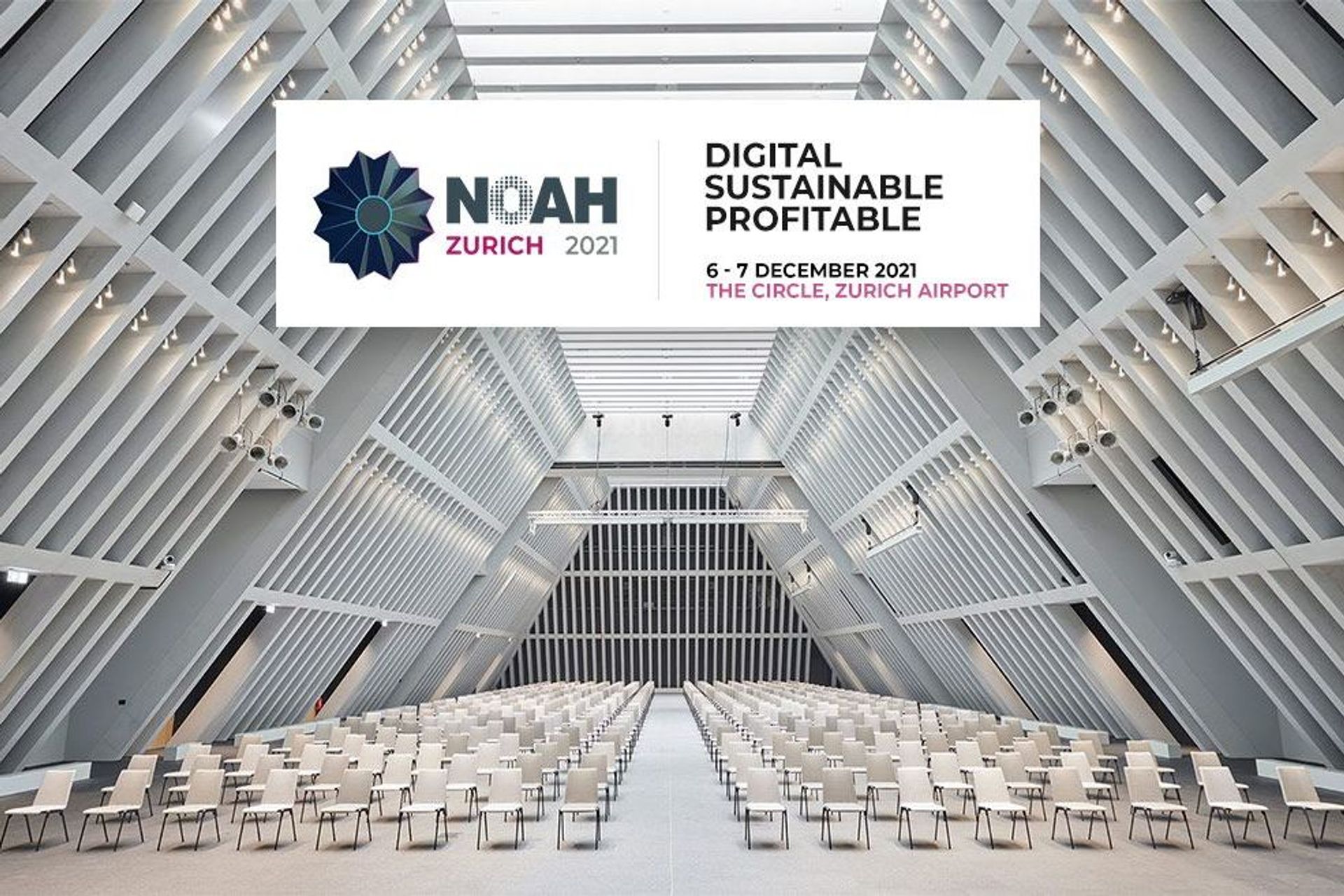 La locandina della 'NOAH Conference" 2021 a Zurigo del 6 e 7 dicembre