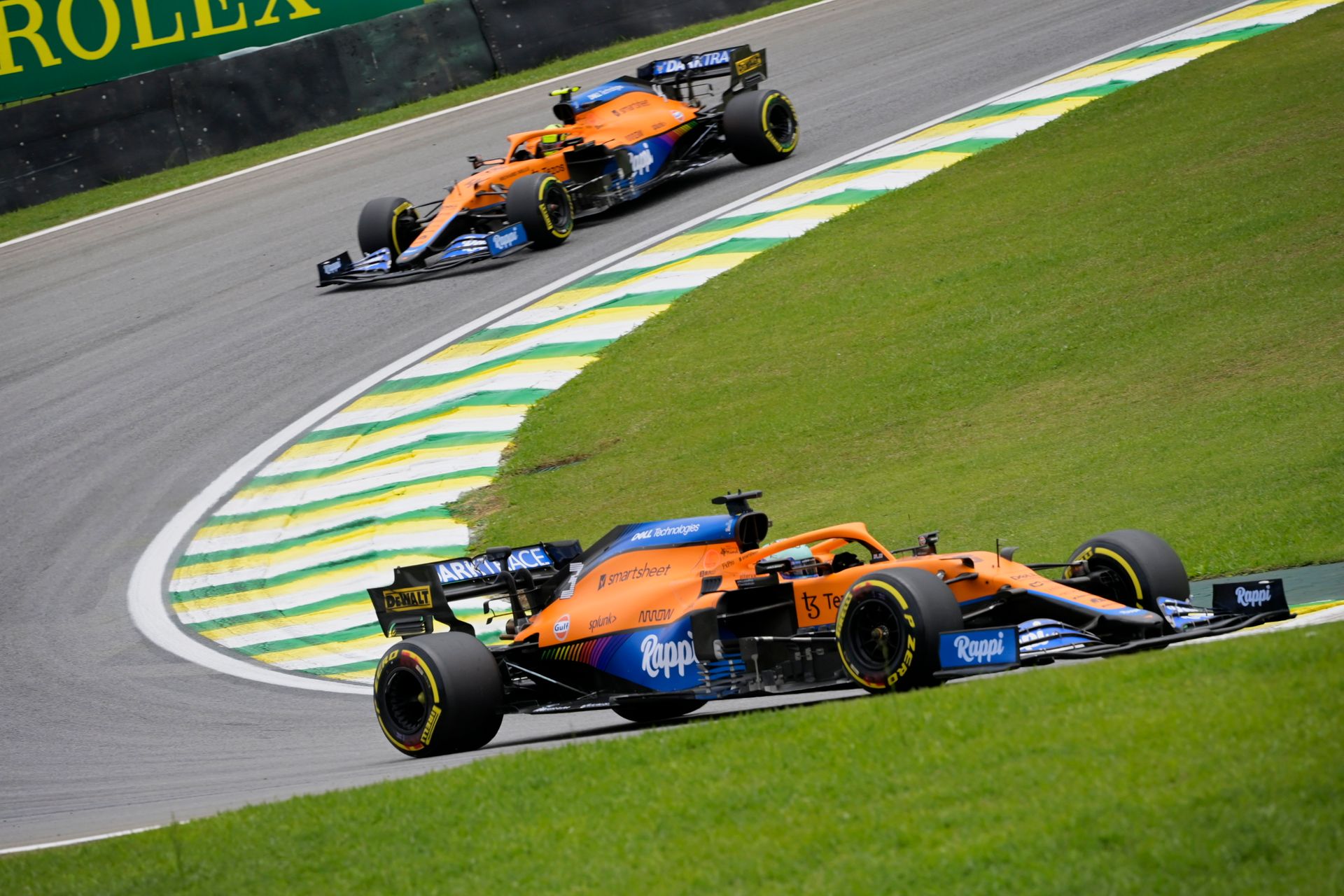 Le due McLaren MCL35M-Mercedes nel Gran Premio del Brasile 2021 di Formula 1