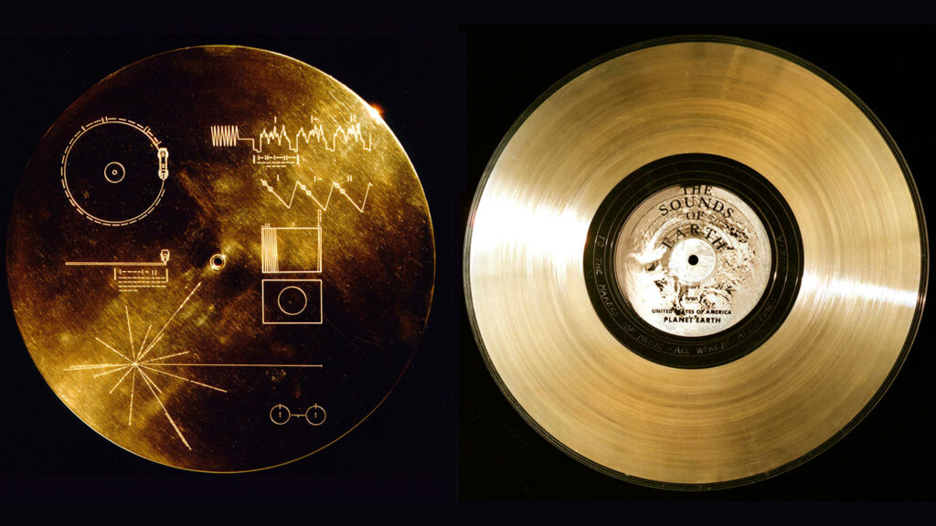 Il Golden Record imbarcato a bordo delle sonde Voyager 1 e 2 per le civiltà extraterrestri