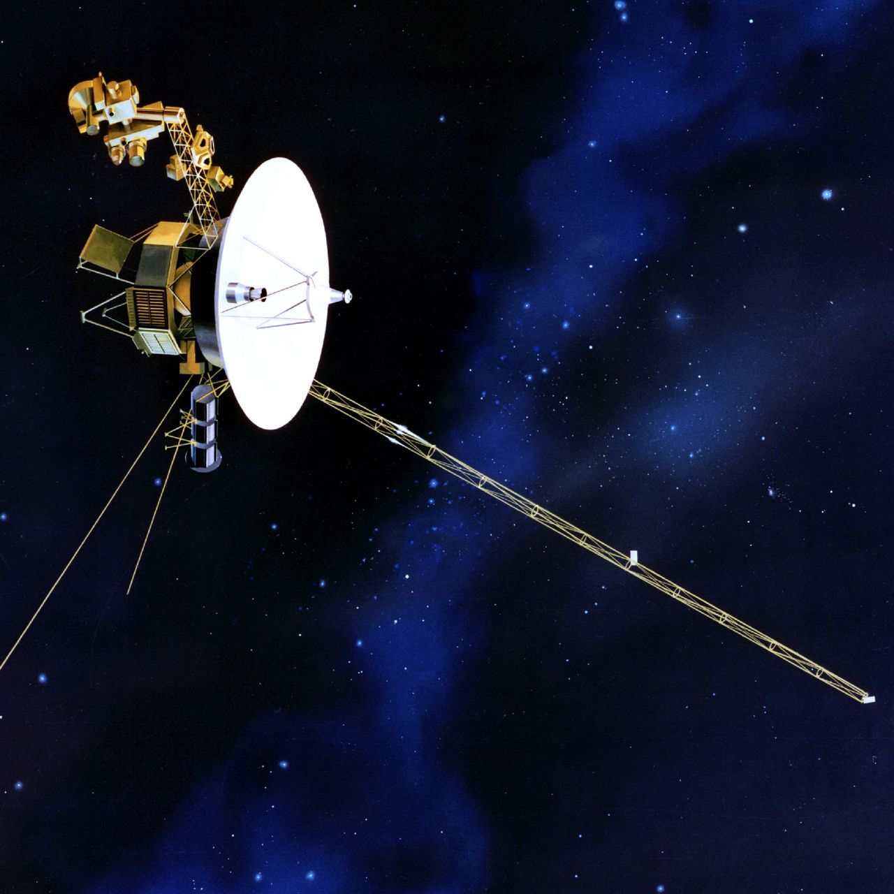 La sonda spaziale Voyager in missione di ricerca dal 1977 per la NASA