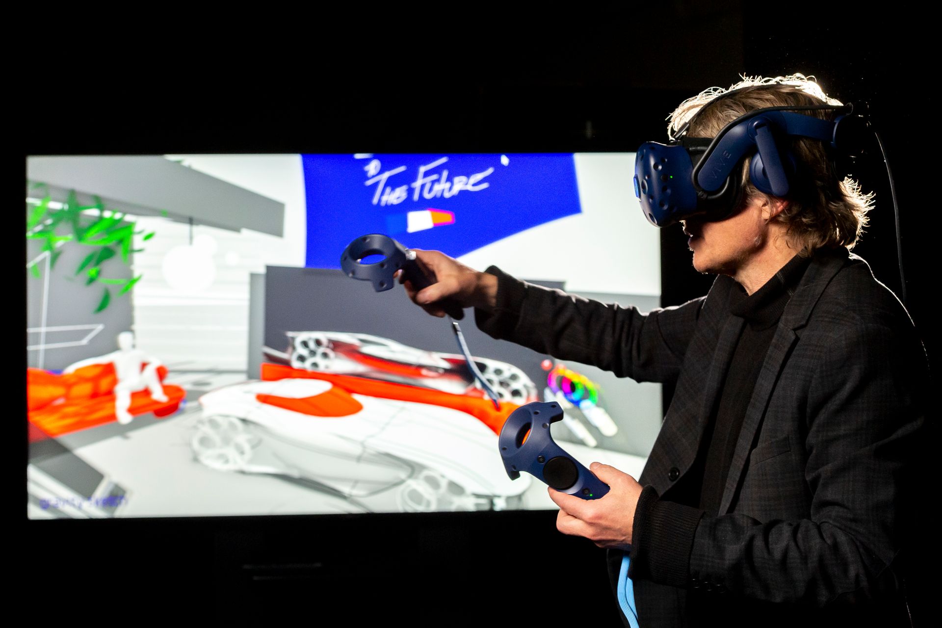 Per sperimentare il '3D Sketching', bastano un casco VR, due controller e una connessione Internet