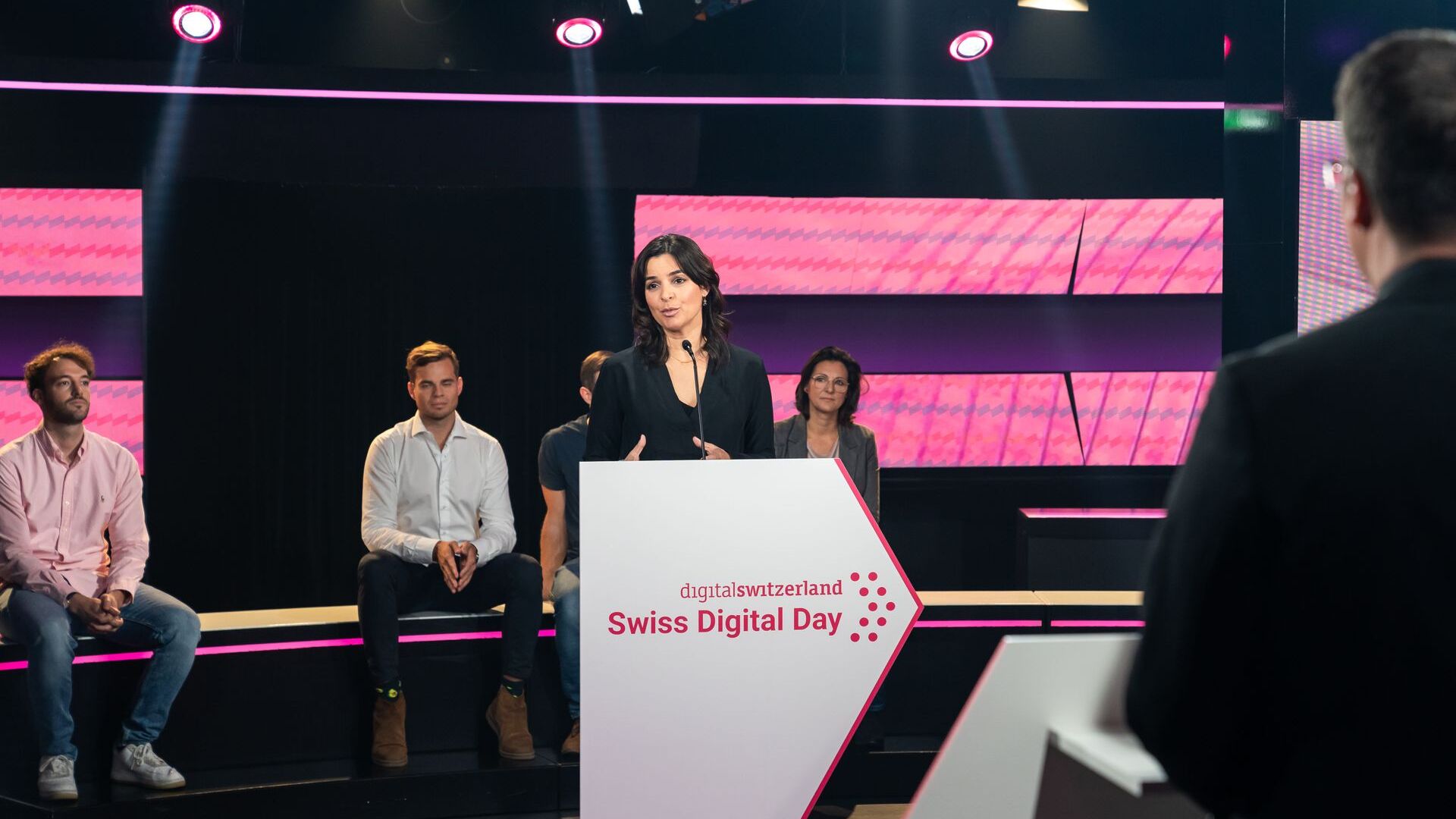 Un momento della versione online e televisiva della 'Giornata Digitale Svizzera' del 10 novembre 2021