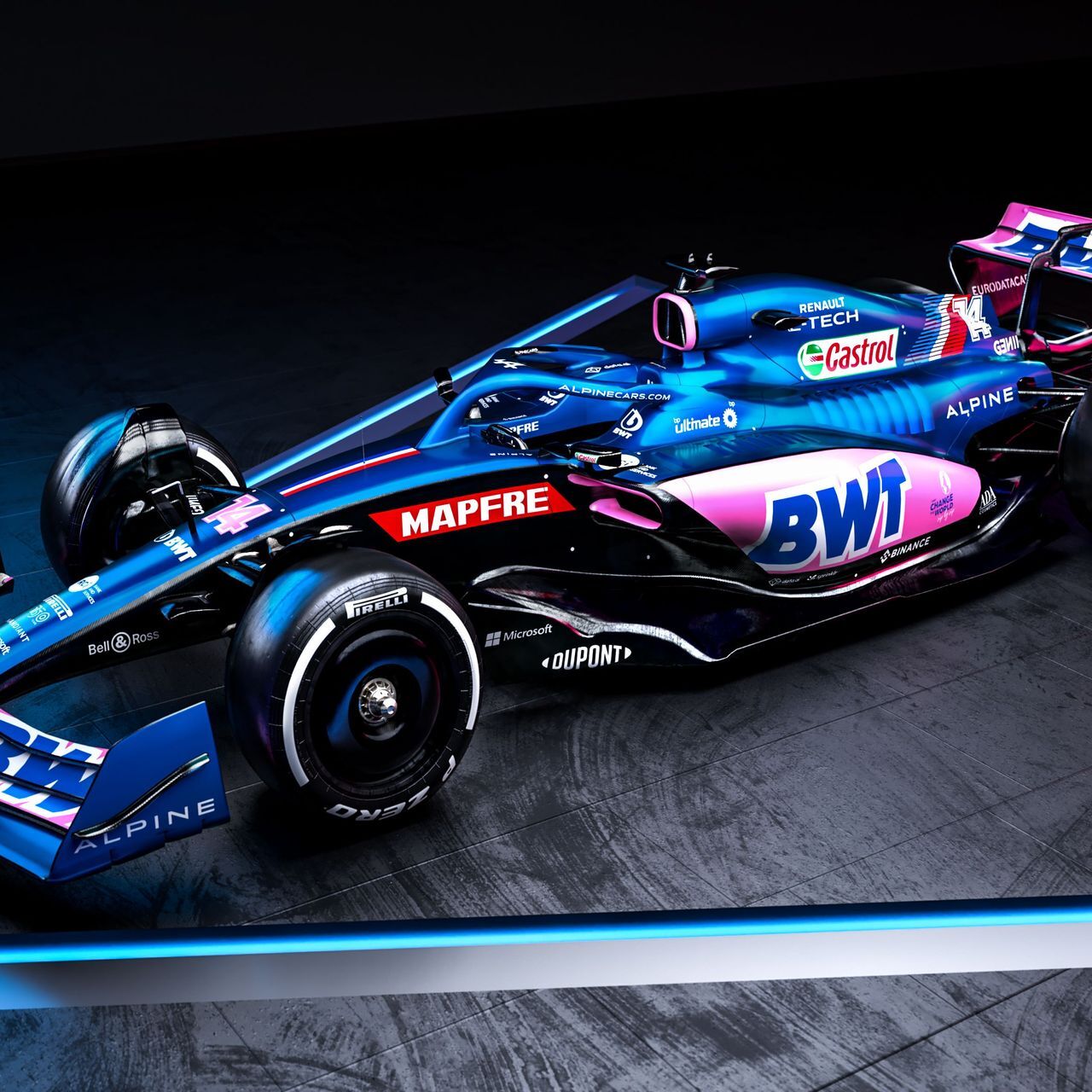 La monoposto del BWT Alpine F1 Team per la stagione 2022 di Formula 1