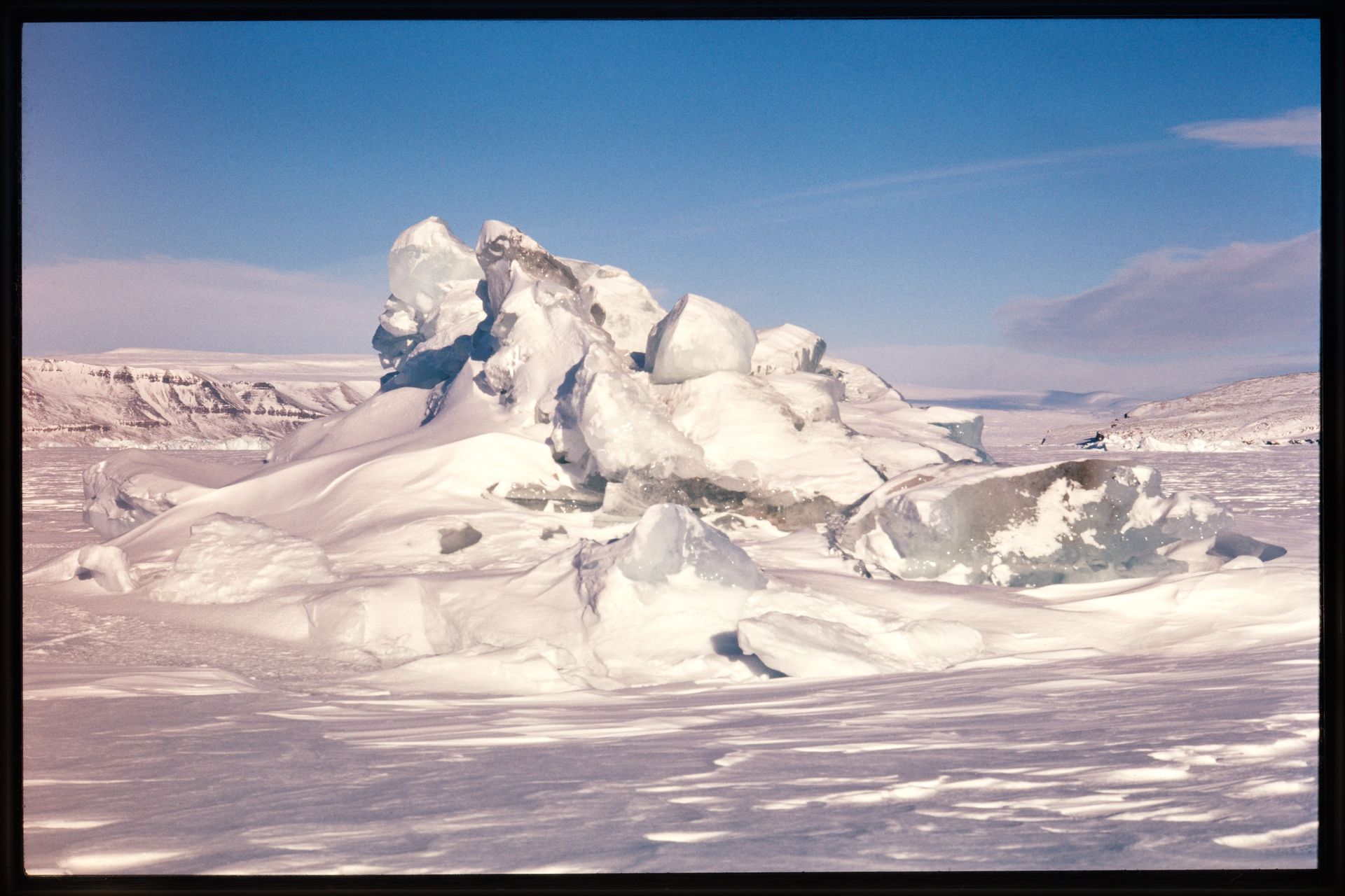 Groenland en 1974-1979 dans une diapositive d'Andreas Züst (Photo : Legacy Andreas Züst, Prints and Drawings Department, NL)