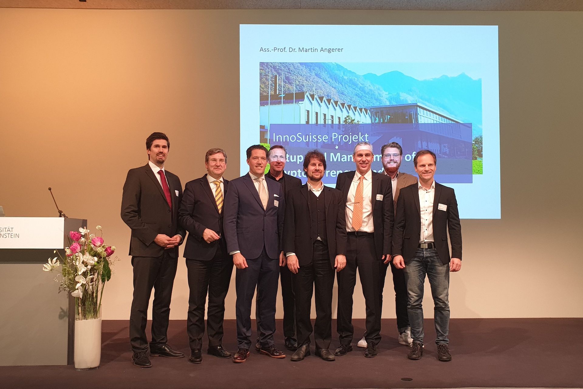 I partecipanti a un'iniziativa di Innosuisse, l'Agenzia svizzera per la promozione dell'innovazione, nel Principato del Liechtenstein
