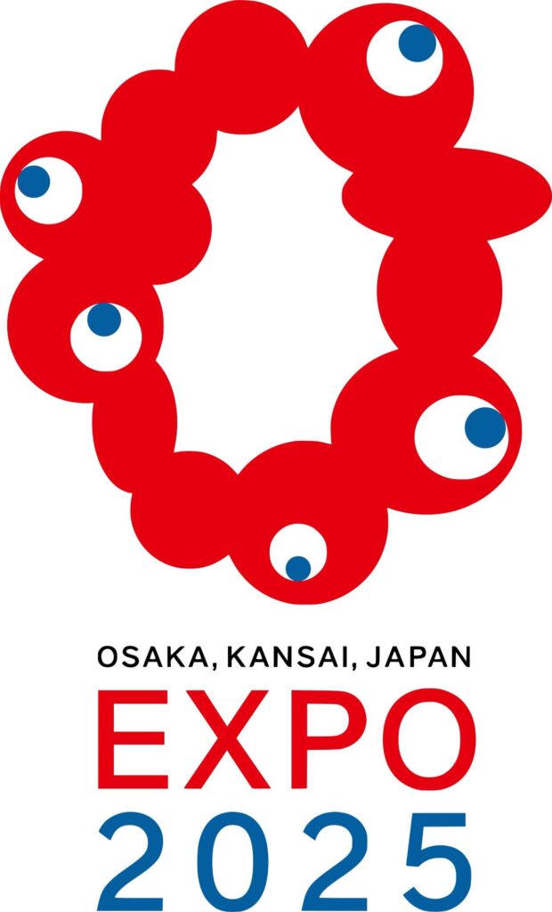 Il logotipo dell'Esposizione Universale del 2025 a Osaka (Giappone)