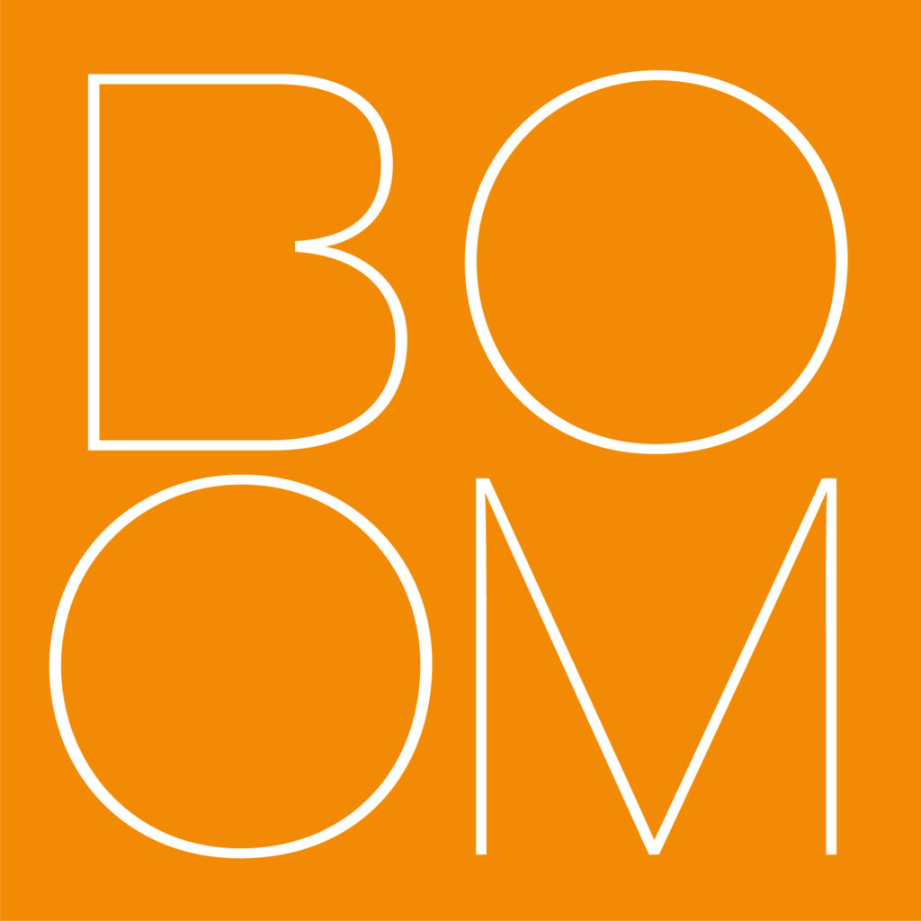 Il logotipo di BOOM