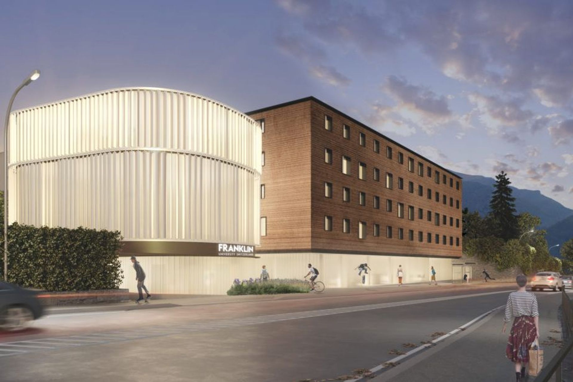 Il nuovo campus della Franklin University a Sorengo (Ticino) sarà dotato di un'inedita facciata attiva