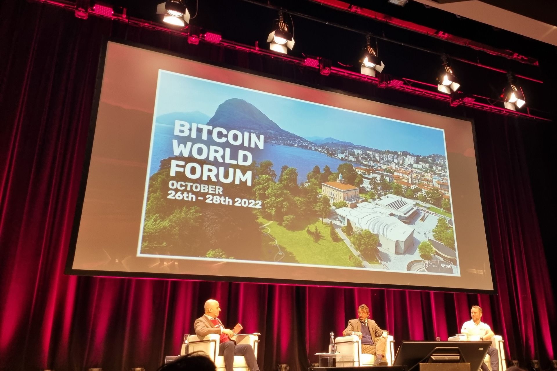 La presentazione del "Bitcoin World Forum", che si terrà a Lugano nel Canton Ticino dal 26 al 28 ottobre 2022