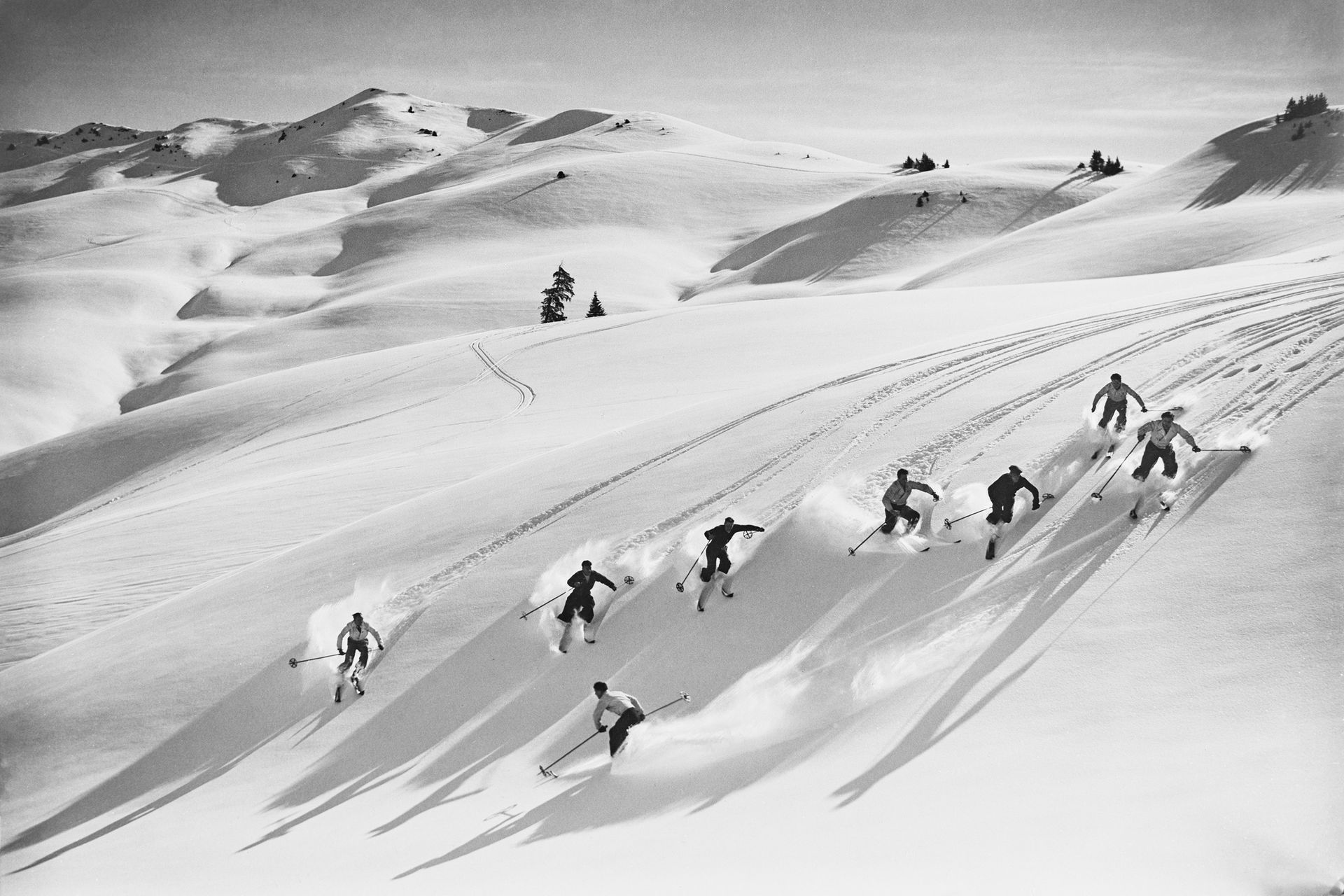 หิมะในภาพถ่ายที่ไม่ระบุวันที่ระหว่างปี 1914 และ 1950 (ภาพ: Jacques Naegeli Fund, Cabinet des estampes, BN)