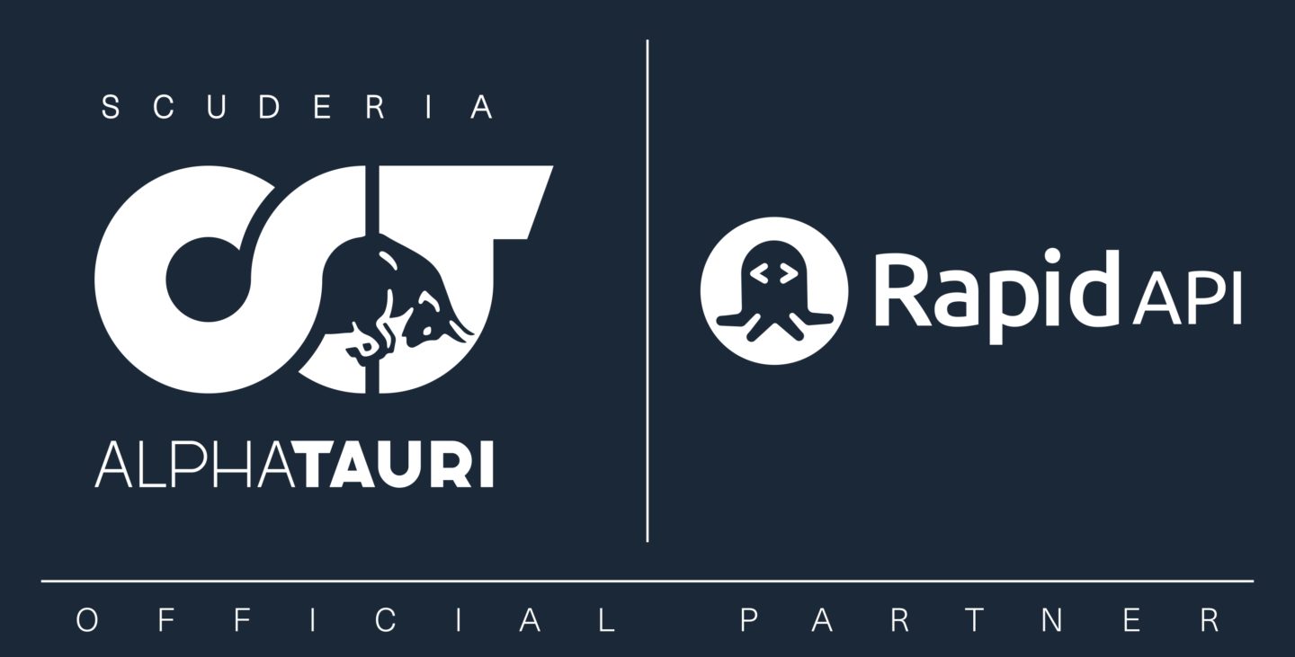 I logotipi affiancati della Scuderia Alpha Tauri e di RapidAPI