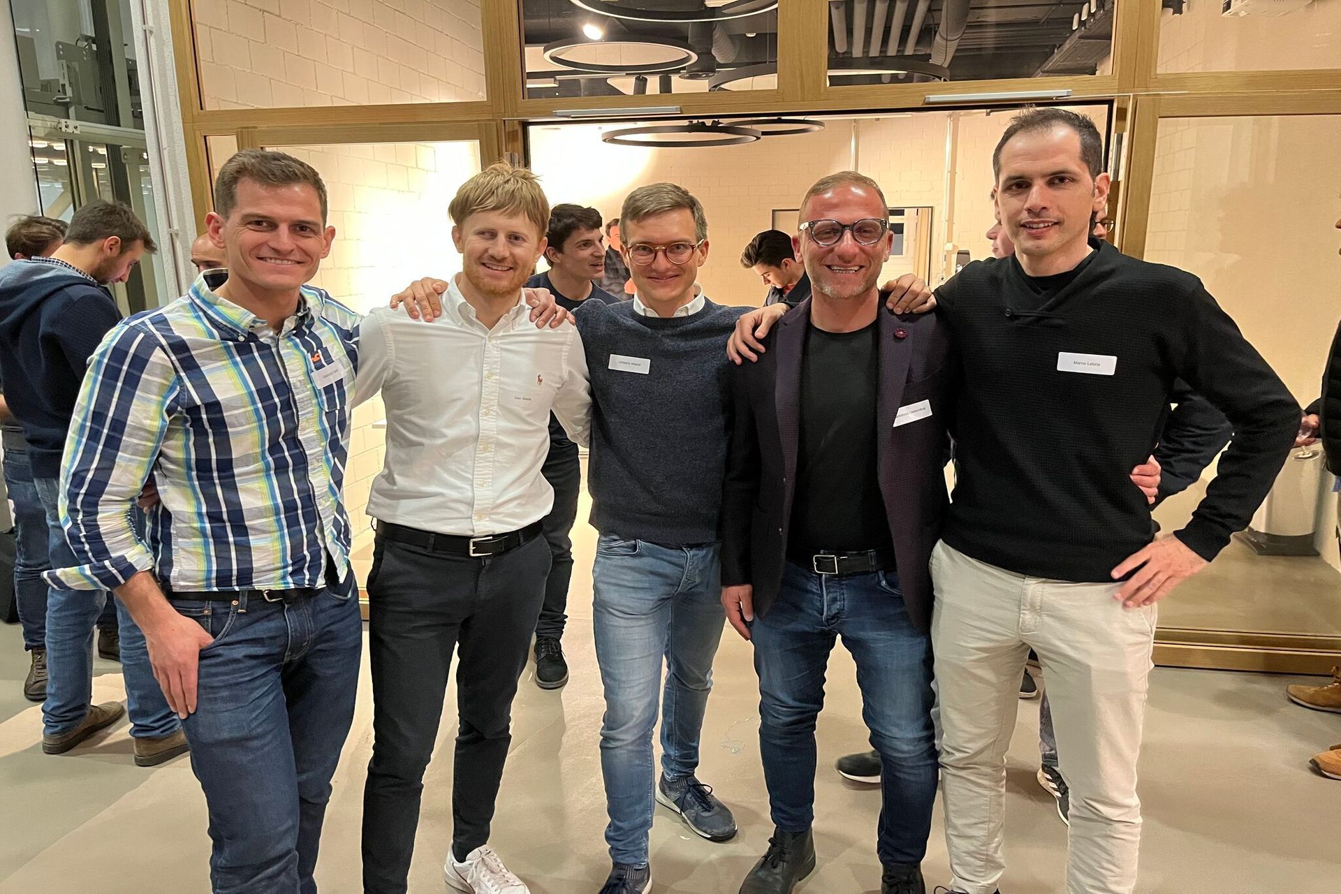 The first edition of the "Italian Tech Night", organized by the #pizzatech association, took place on the evening of 24 March 2022 at the Startup Space by IFJ in Schlieren, near Zurich: the founders of #pizzatech, Gianluca Cesari, Gianmaria Sbetta, Umberto Milano, Francesco Dell'Endice and Marco Letizia