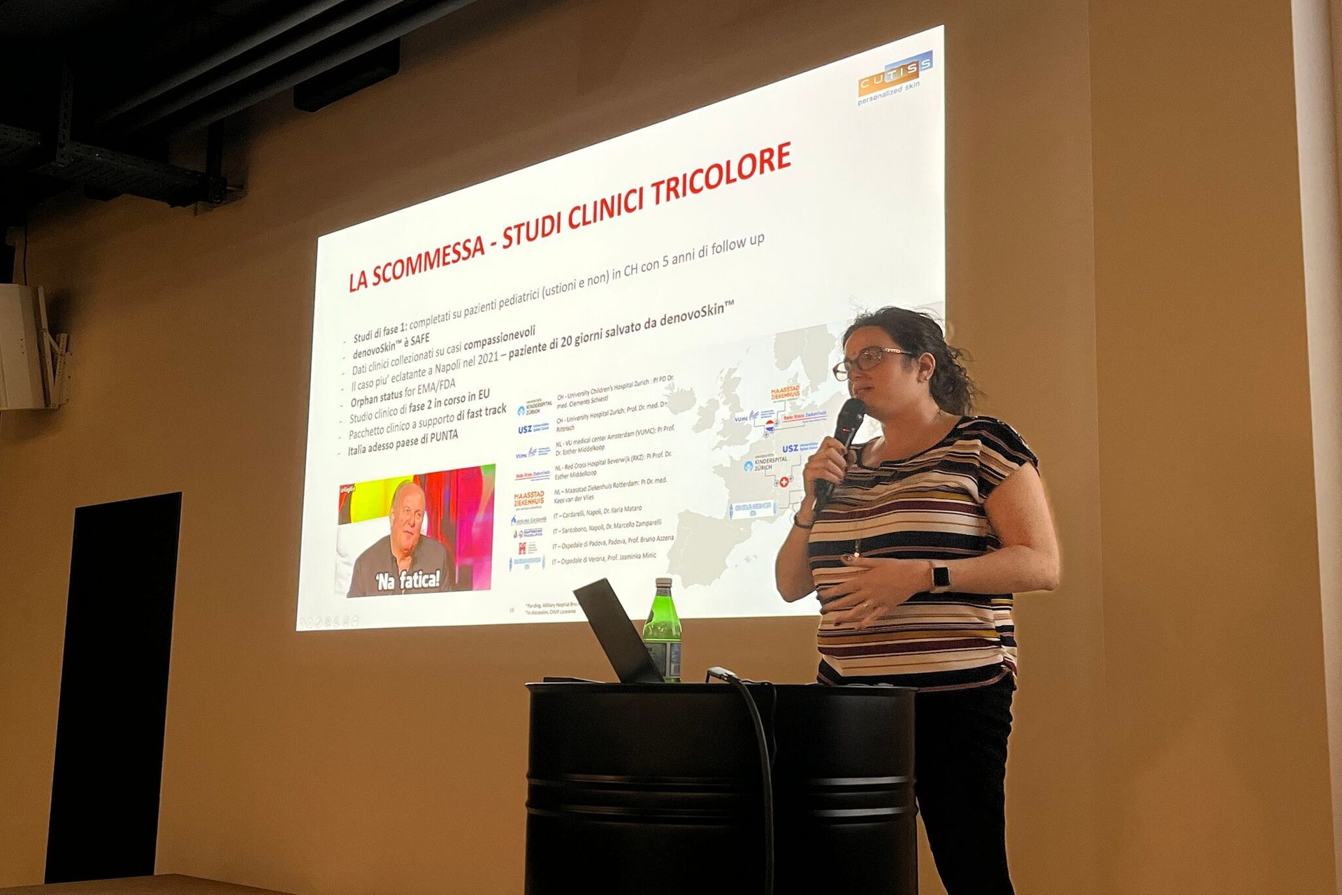 The first edition of the "Italian Tech Night", organized by the #pizzatech association, took place on the evening of 24 March 2022 at the Startup Space by IFJ in Schlieren, near Zurich: the speech by Daniela Marino, entrepreneur in the health and founder of Cutiss AG