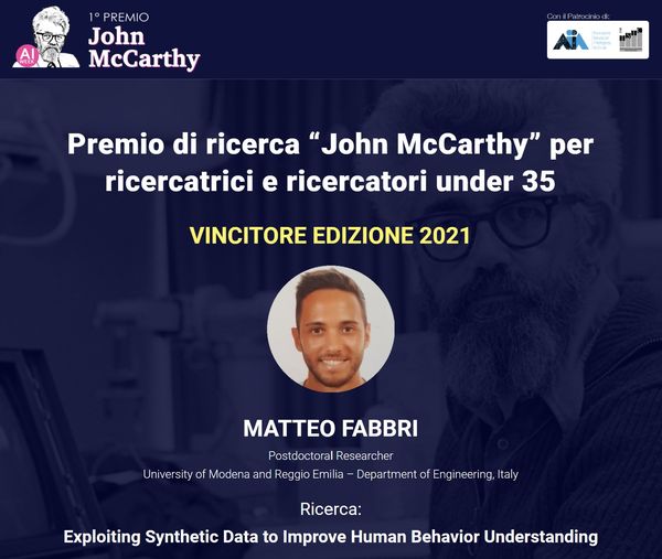 Matteo Fabbri, výzkumník z University of Modena a Reggio Emilia, vyhrál Cenu Johna McCarthyho 2021