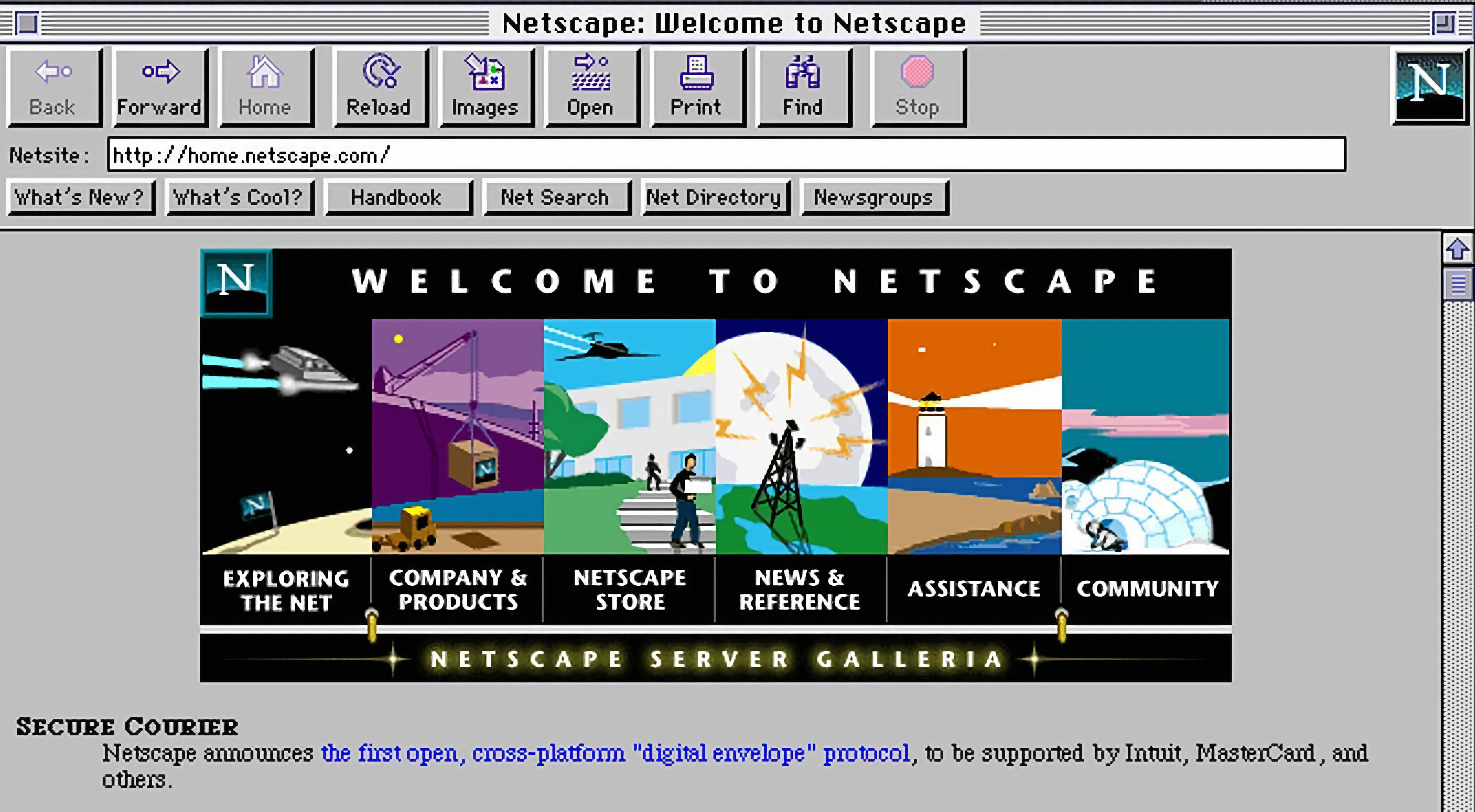 Internet sellaisena kuin se ilmestyi 90-luvun alussa digitaalisen muutoksen alkaessa