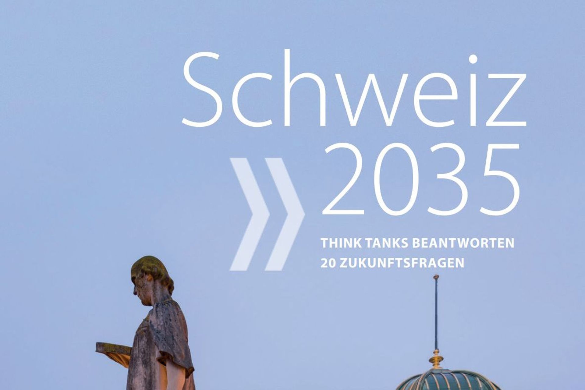 La zona superiore della copertina del rapporto "Svizzera 2035"