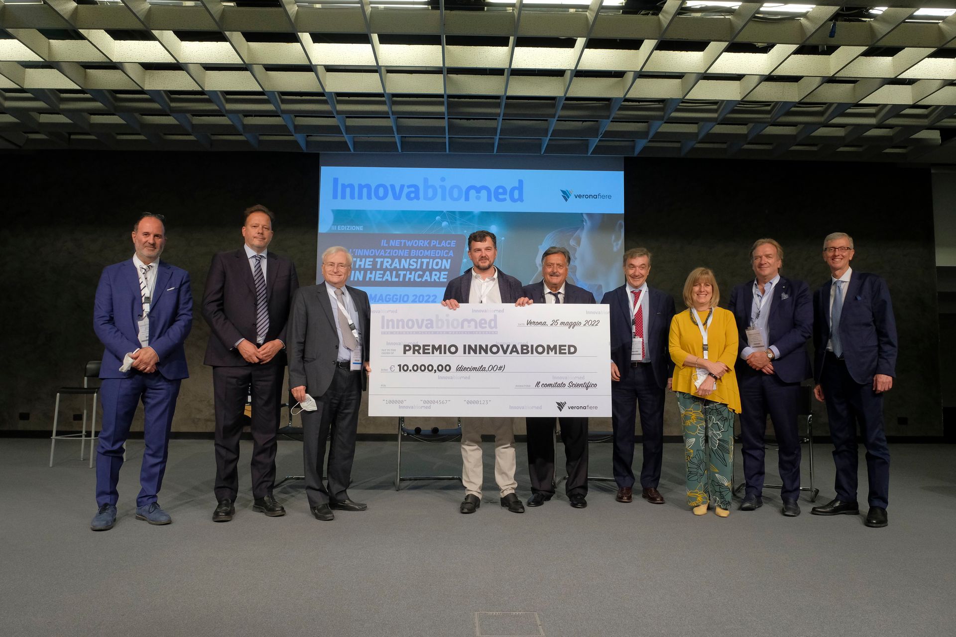 Il "Premio Innovabiomed" 2022, in collaborazione con Fondazione Cariverona, è stato assegnato alla 3DiFiC di Perugia ed è stato ritirato dal Managing Director, Alessandro Ricci