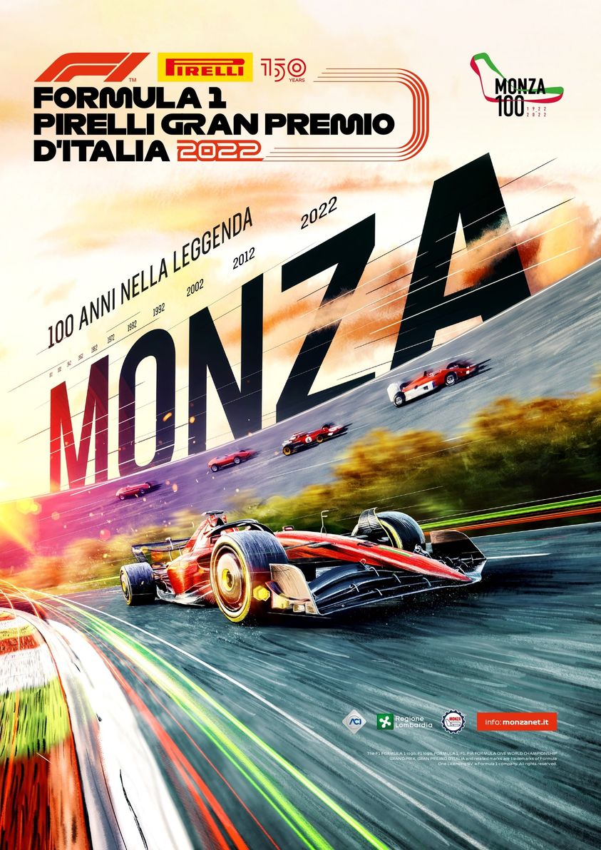 La locandina dell'edizione 2022 del Gran Premio d'Italia