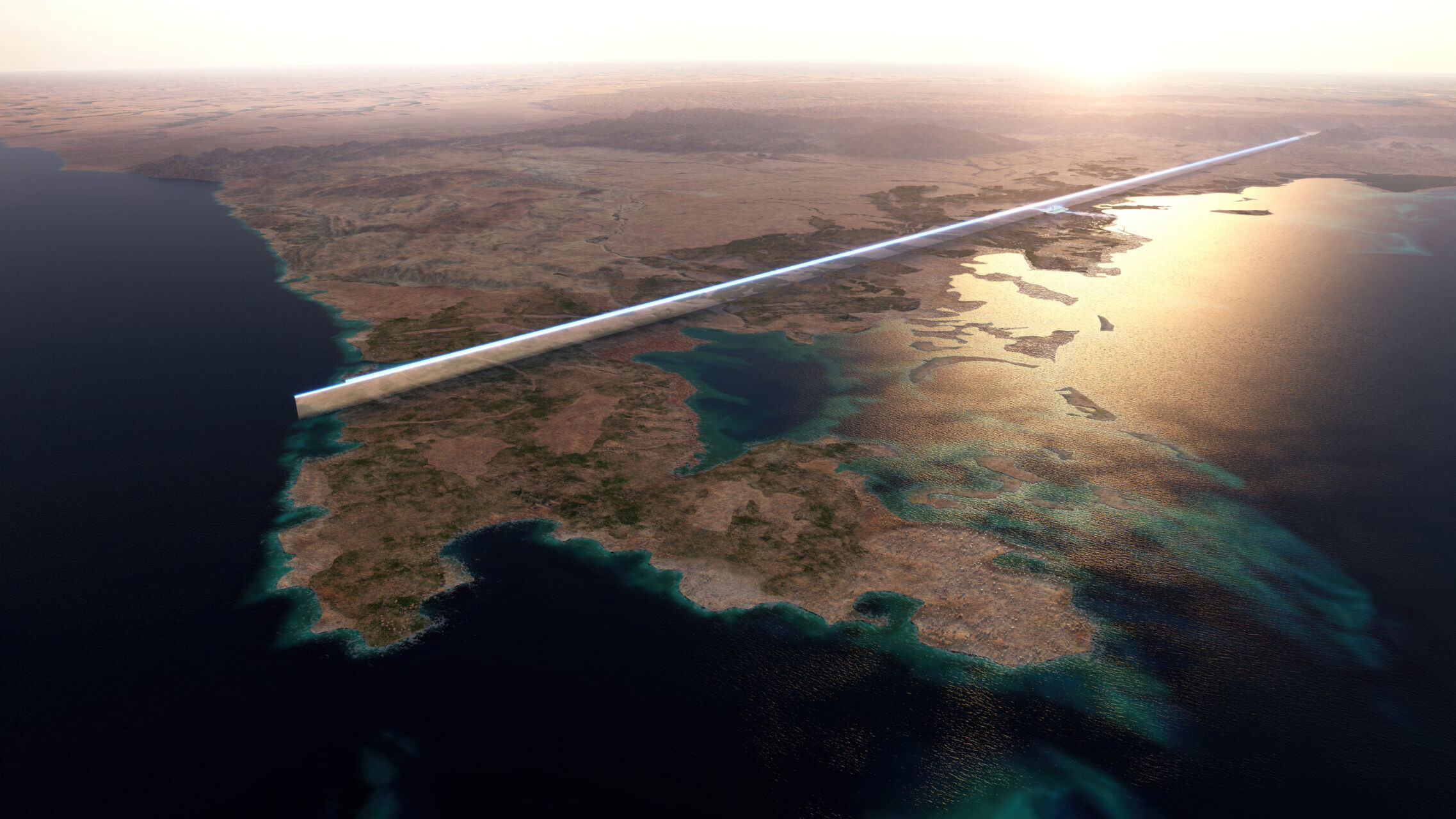Lungime de 170 km, „The Line” din Arabia Saudită va fi primul oraș liniar din lume