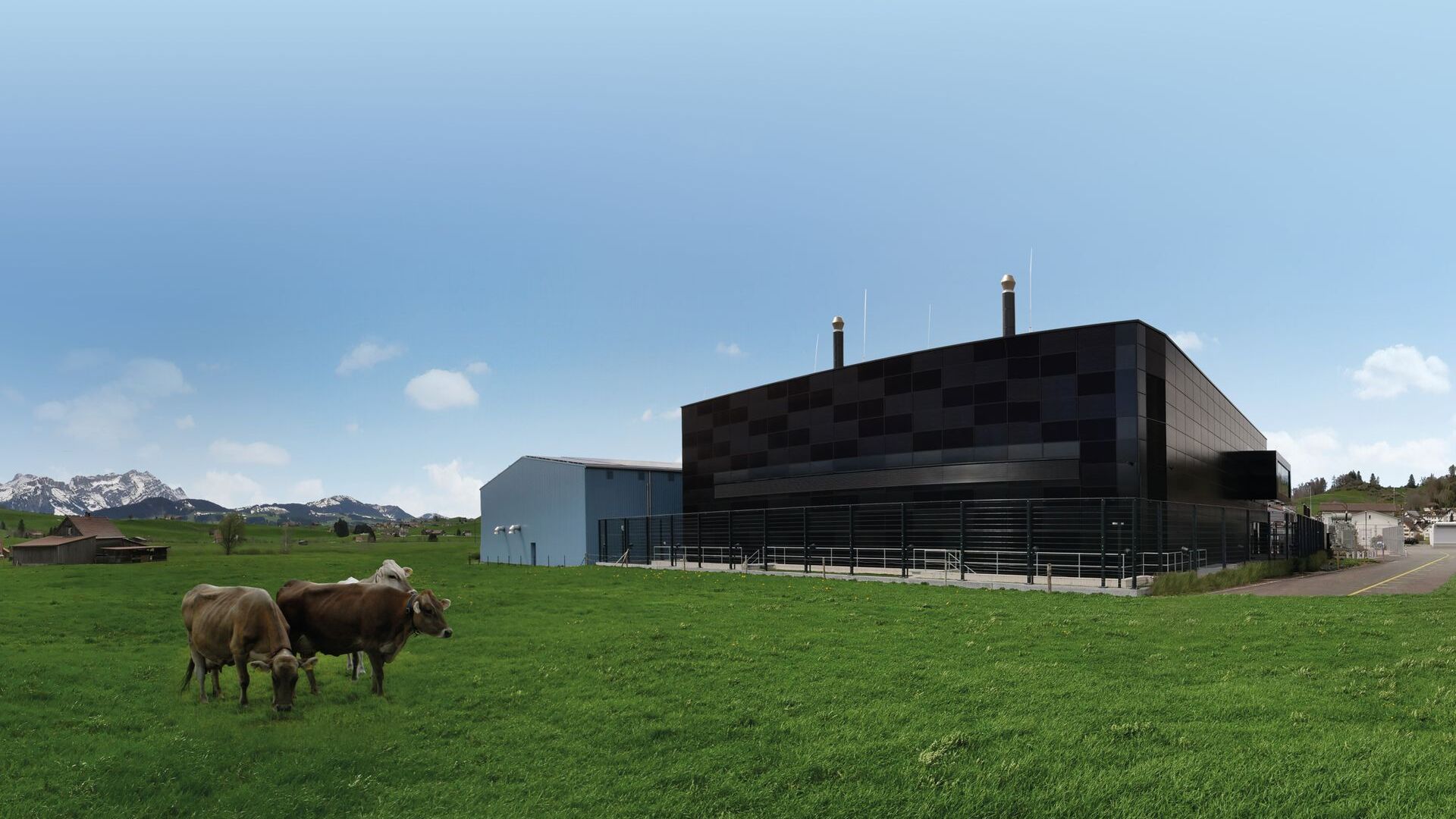 Exteriorul Rechenzentrum Ostschweiz din Gais din Appenzell Ausserrhoden