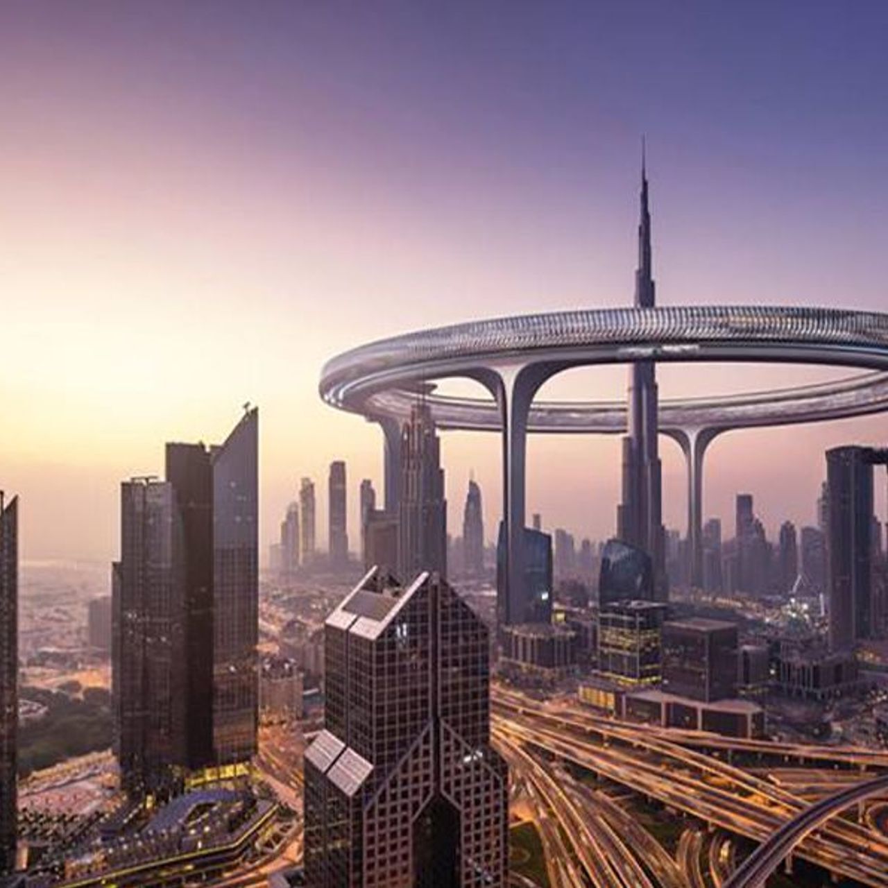 Downtown Circle Dubai kommer att bli en 3 km lång ringbyggnad