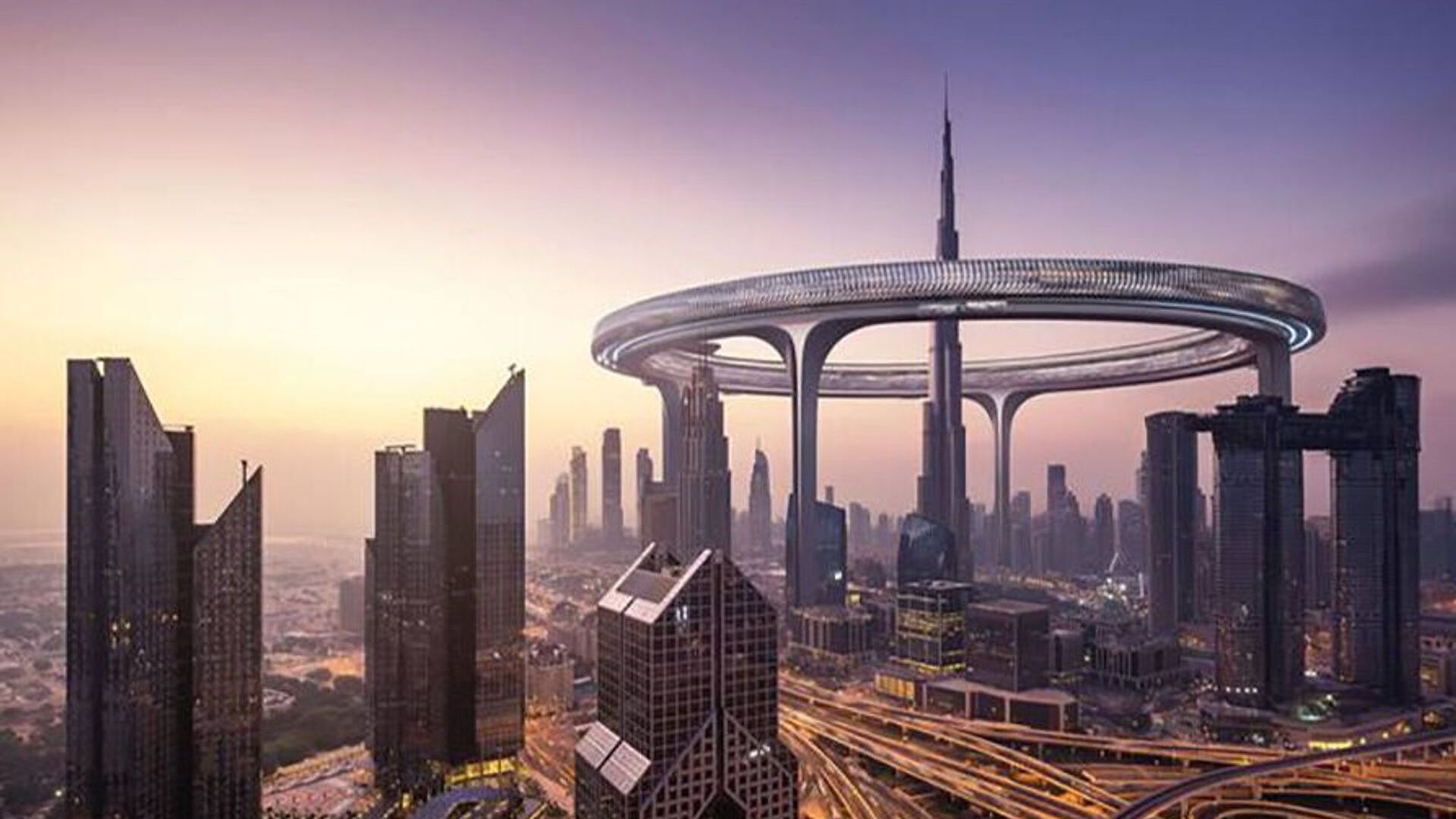 Downtown Circle Dubai blir en 3 km lang ringbygning