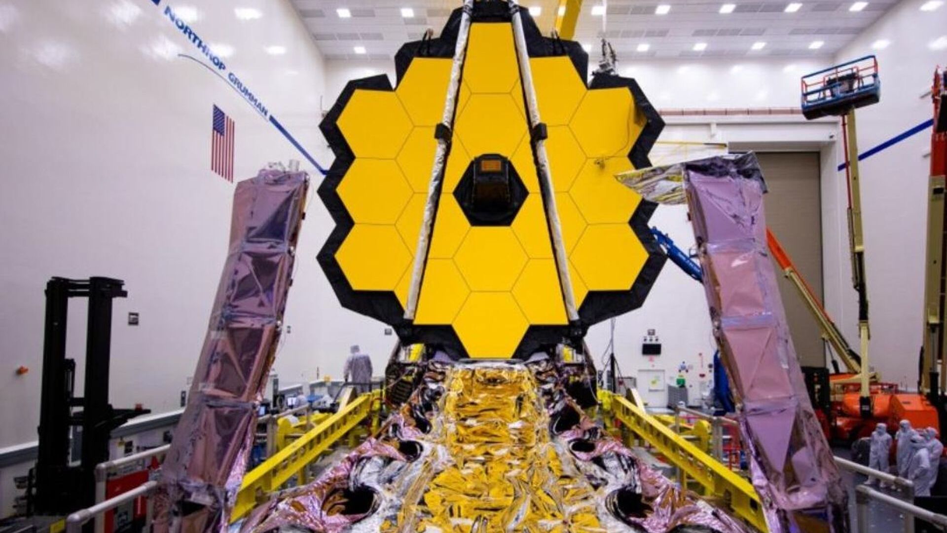 Il Telescopio Spaziale James Webb montato